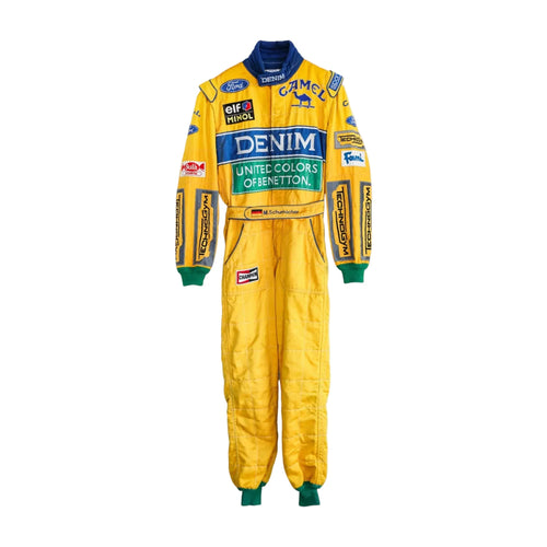 1993 Michael Schumacher Camel Benetton F1 Printed Race Suit